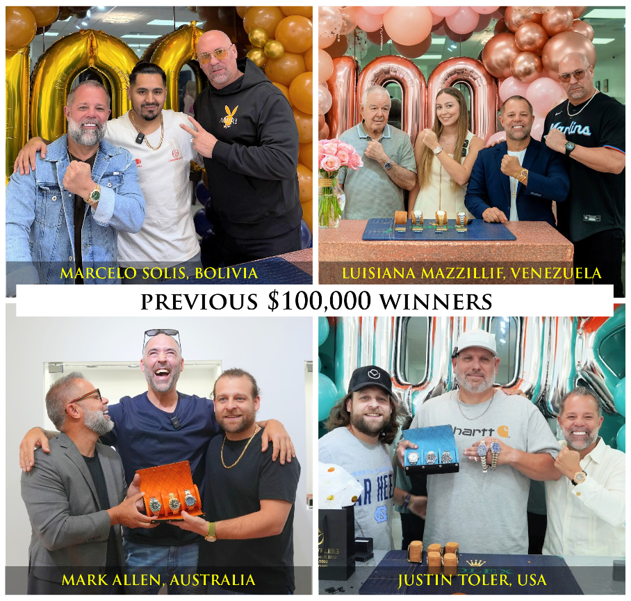 Ganadores anteriores de US$100.000 — CRM Jewelers