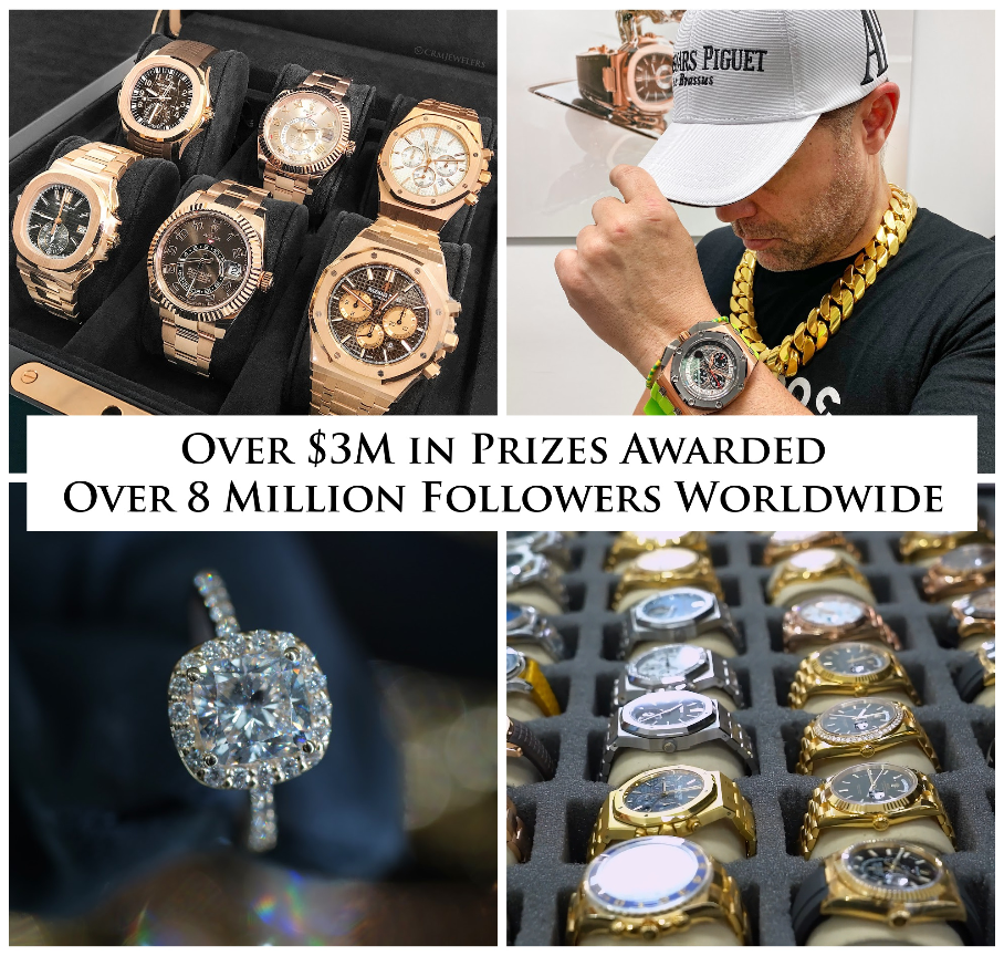 Relojes y joyas de lujo — Over $3M in Prizes Awarded